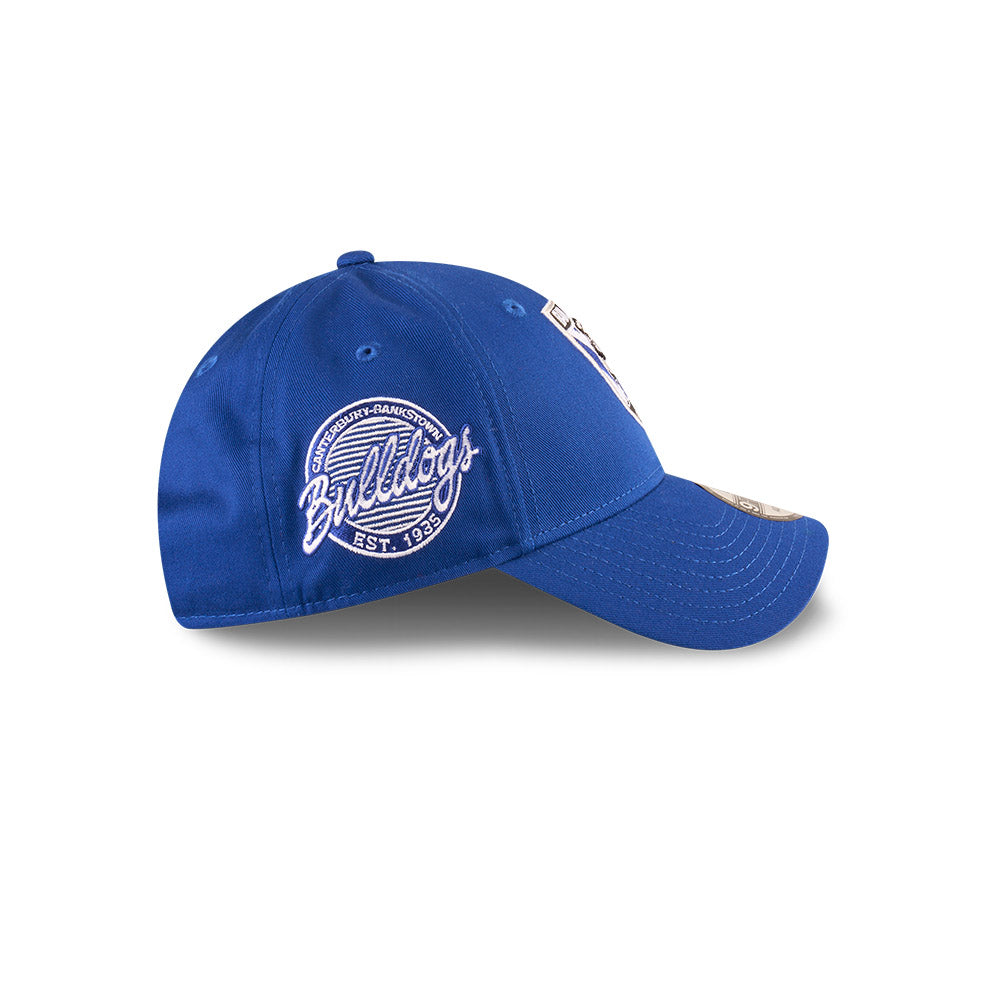 Canterbury-Bankstown Bulldogs Hat - 2025 NRL Badged Blue OTC 9Forty Strapback Cap - New Era